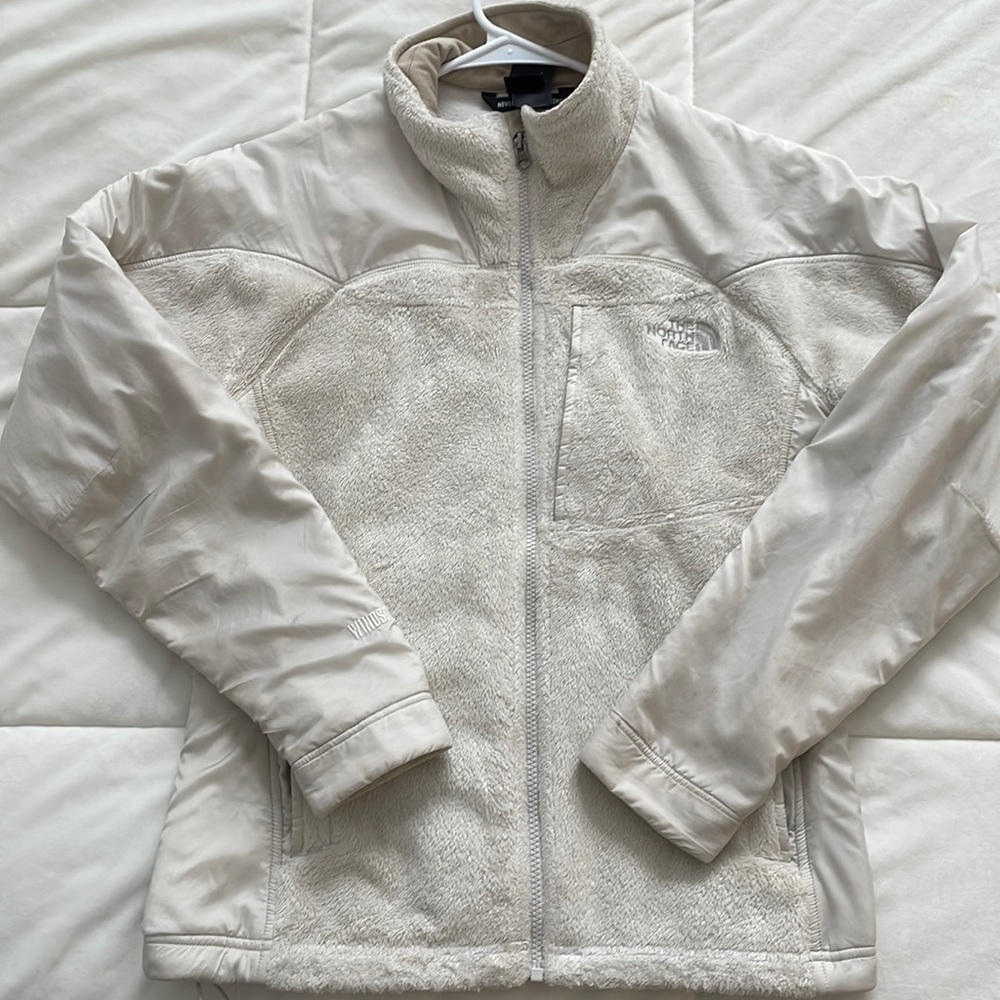 The North Face womens white jacket